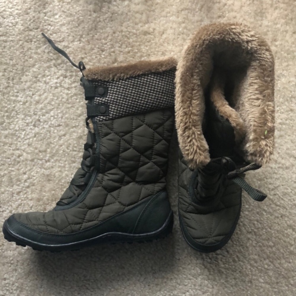 Columbia Minx Mid Snow Boots olive